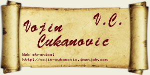 Vojin Čukanović vizit kartica